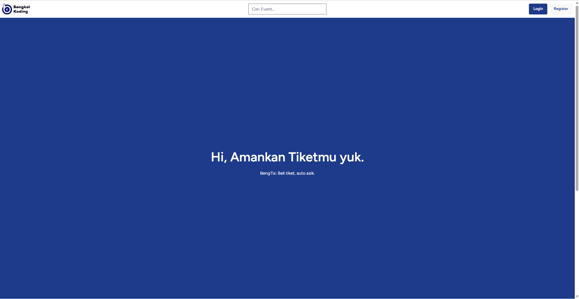E-Ticketing project preview
